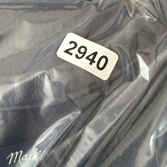 Madewell Black Top Leather‎ Trim Short Sleeve High Low Hem Blouse Size L - Picture 9 of 9